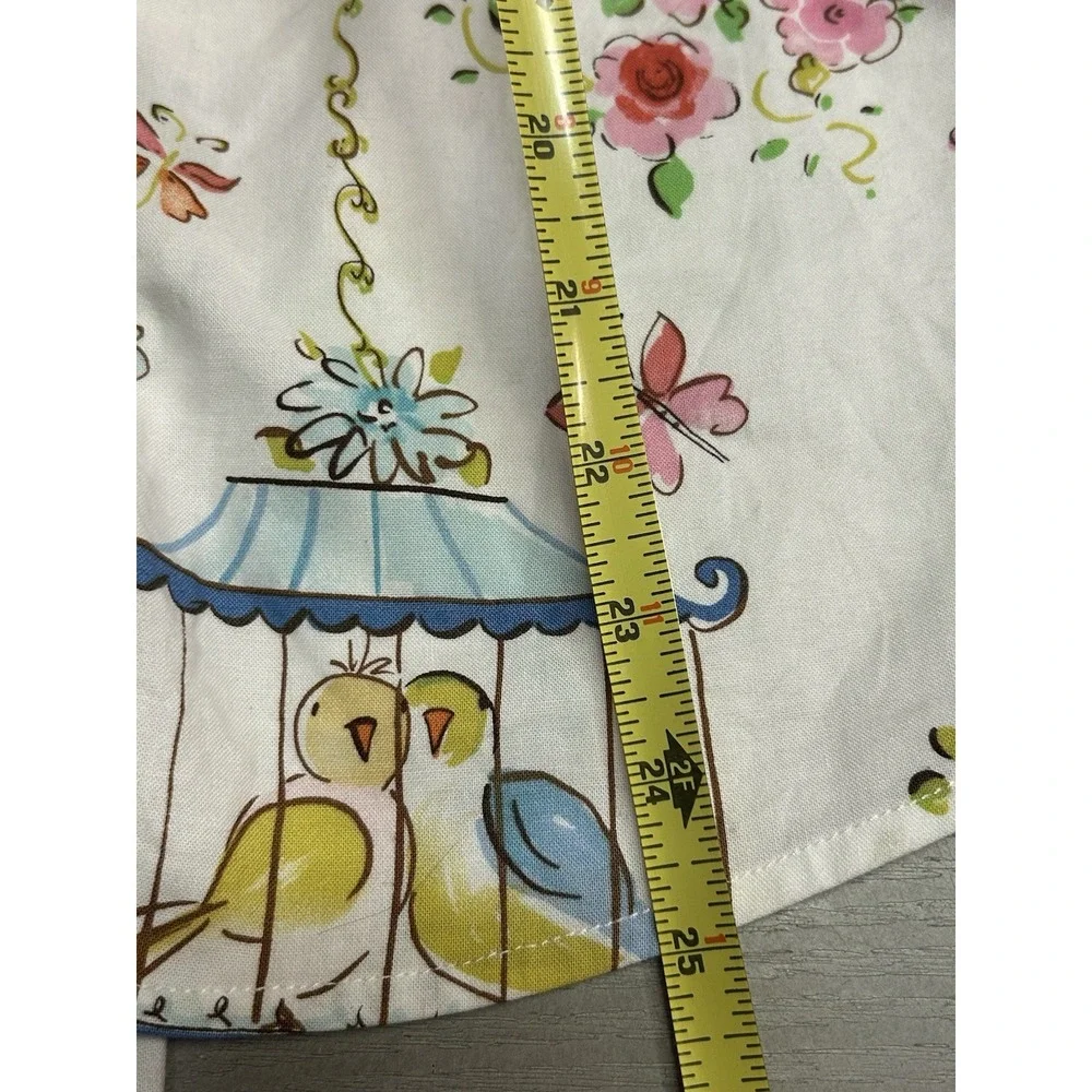 Vintage The Cat's Pajamas Short Set Button Front Birds Short Sleeve Rare - Picture 11 of 16